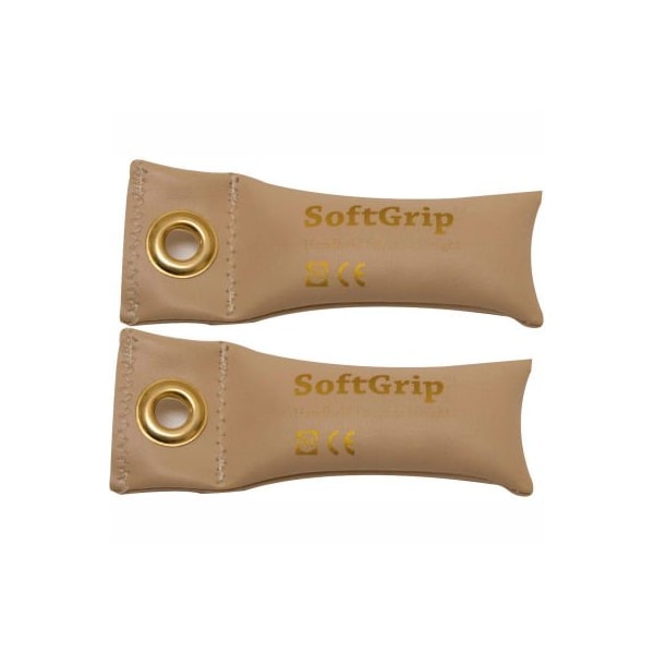 CanDo SoftGrip Hand Weight, 0.5 lb., Tan, 1 Pair